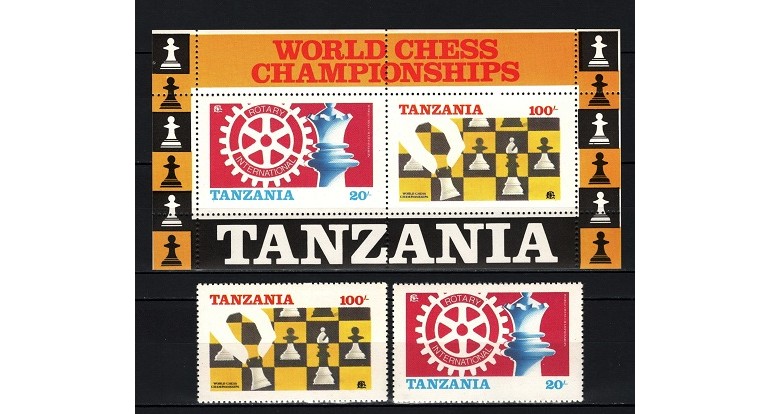 TANZANIA 1986 - SAH - SERIE DE 2 TIMBRE+BLOC NESTAMPILAT - MNH / sport33